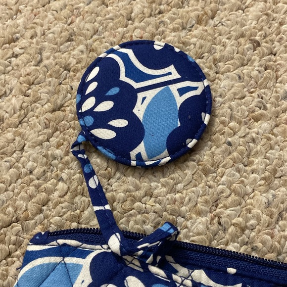 Vera Bradley Petal Splash. Zip ID and Mirror Cosmetic bag. - Picture 8 of 8